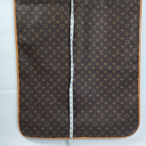 Vintage Louis Vuitton Malletier Monogram Coated Canvas Garment Bag RARE 60in - Picture 8 of 9